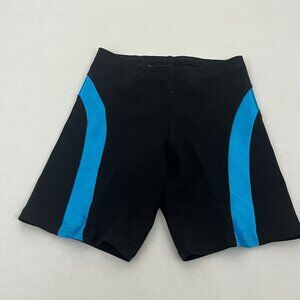 Gear 1 Women's M Aerobics Dance Shorts Black Blue Cotton Spandex Blend USA
